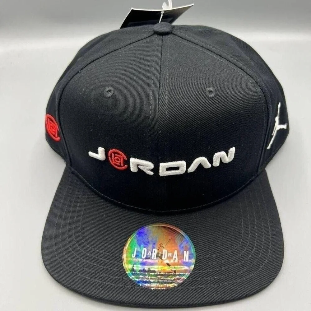 Air Jordan x Clot Hat Men Black Edison Chen Jumpman Snapback Cap Bulls New